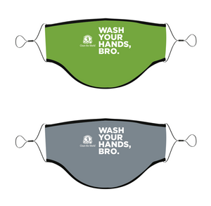 3-Ply Wash Your Hands, Bro Mask with Adjustable Straps